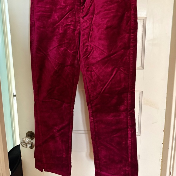 Paige Cindy red velvet jeans EUC 31 - Picture 7 of 7